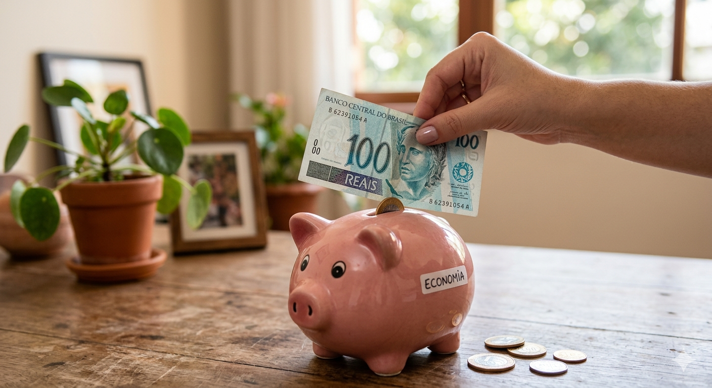 economizar 100 reais